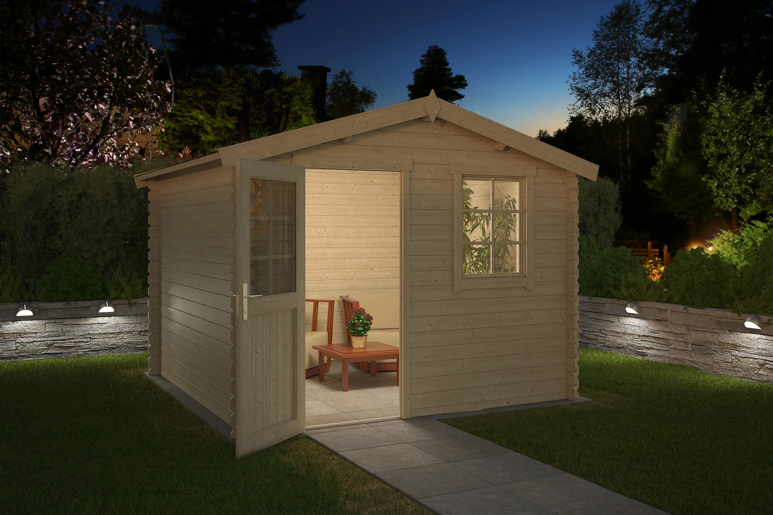 Outdoor Life Blokhut Nina 275 x 230 cm - Afbeelding 4